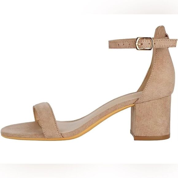 Womens Strappy Chunky Block Low Heeled Sandals Open Toe Ankle Strap size 12 NWOT - Picture 4 of 9